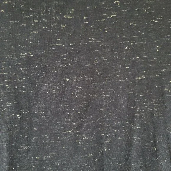 Talbots Long Sleeve Cotton Blend T Shirt Size XS Black with Sparkly Threads NWT - Picture 4 of 6